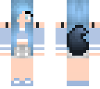 my skin blue wolf girl