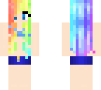 rainbow bathing suit
