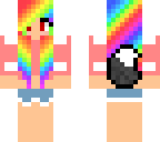 rainbow wolf girl