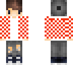 red and white swag