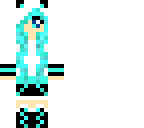 turquoise panda girl