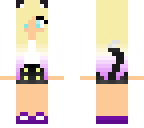 blonde ombre cat girl