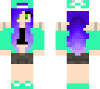 blue and purple ombre tomboy