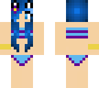 blue bikini cat girl