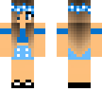 blue flower head band girl