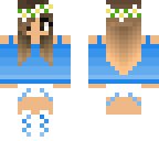 blue ombre cheerleader