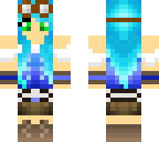 blue steampunk girl