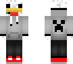 chicken man with derp face 