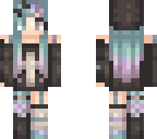 colourfut goth girl