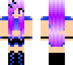 cute purple and blue girl