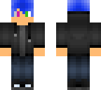 dark guy with blue hair and blind in  1 eye