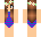 girl in swim with brown hair