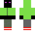 green hooded enderman