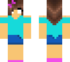 herobrine girl with headphones