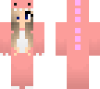 pink blonde dino girl