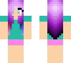 purple hair girl