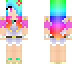 rainbow haired girl