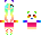 rainbow panda girl