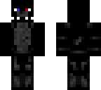shadow foxy with a red eye and a blue eye