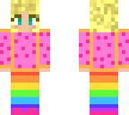 blonde-haired nyan cat girl