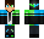blue and green