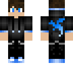 blue hooded dragon boy