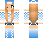 blue ombre girl
