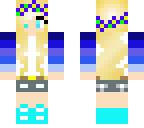 cute blue girl