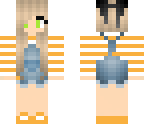 cute overall's girl