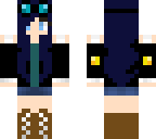 girl dantdm with blue hair