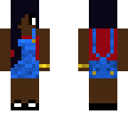 girl in overalls