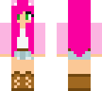 little kelly in pink hair