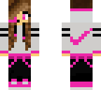 pink nike girl