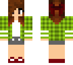 plaid brunette