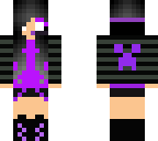 purple and black herogirl