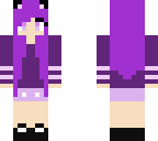 purple kitty girl