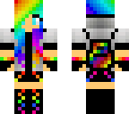 rainbow girl with backpack