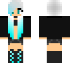 blue emo girl