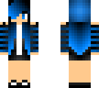 blue emo girl with beanie