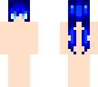 blue hair base - pigtails