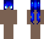 blue hair base - pigtails