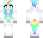 blue hair unicorn girl