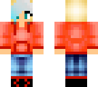 blue hoodie girl