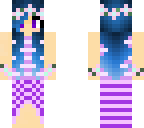 blue pink and purple flower girl