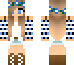 crop top blue girl