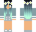 cute blue hair girl