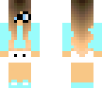 cute girl skin with glasses