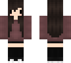 emo chibi burgundy girl