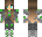 guard girl green