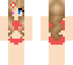 pink and blue eyed bikini girl